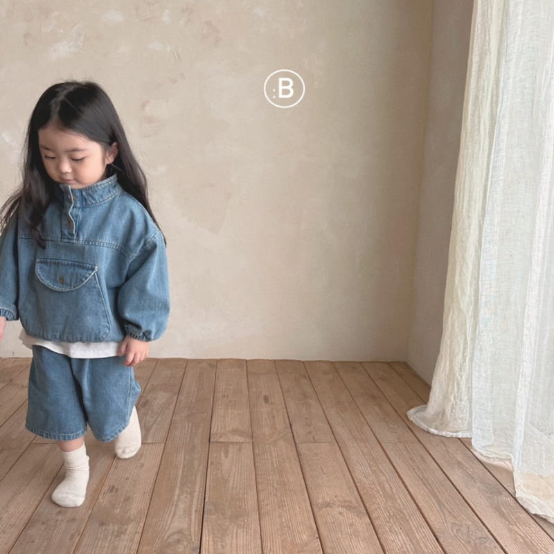 Bella Bambina - Korean Children Fashion - #kidzfashiontrend - Circle Denim Anorak - 9