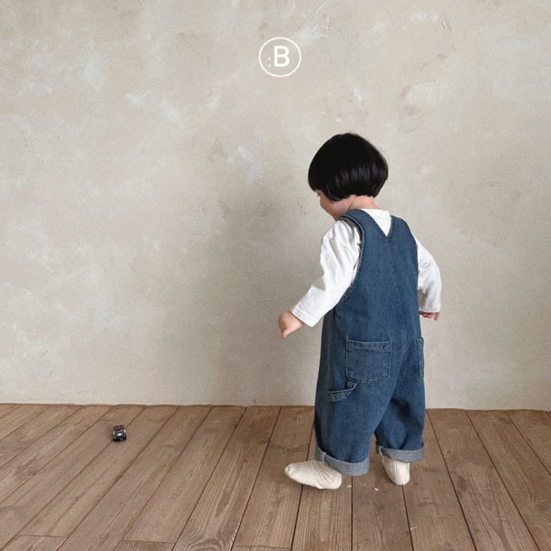 Bella Bambina - Korean Children Fashion - #kidzfashiontrend - Hush Denim Dungarees Pants - 5