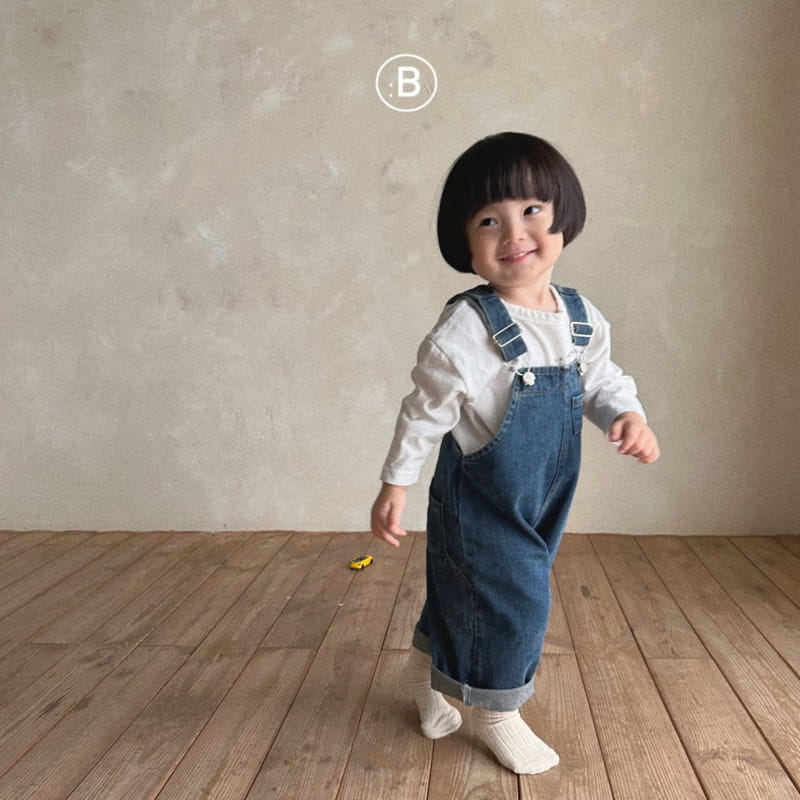 Bella Bambina - Korean Children Fashion - #toddlerclothing - Hush Denim Dungarees Pants - 12