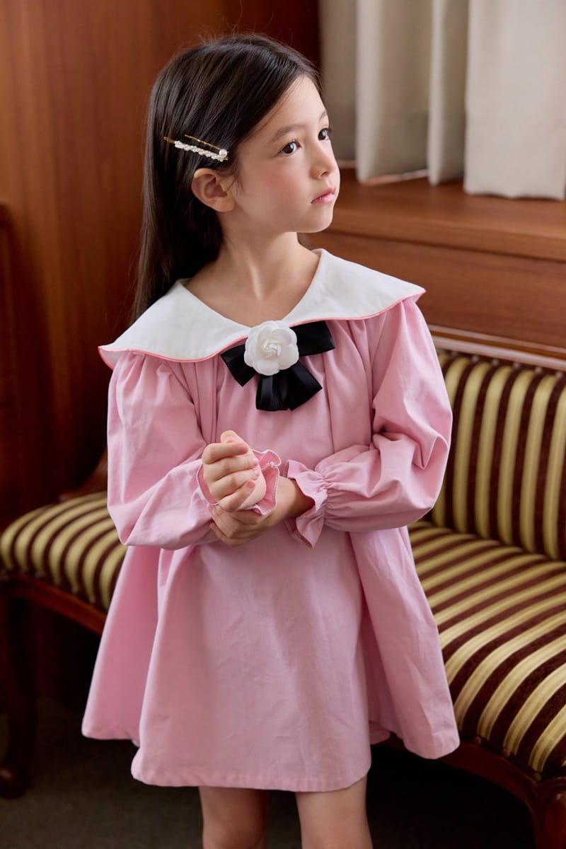 Berry Berry - Korean Children Fashion - #childrensboutique - Hey Big Collar One-piece