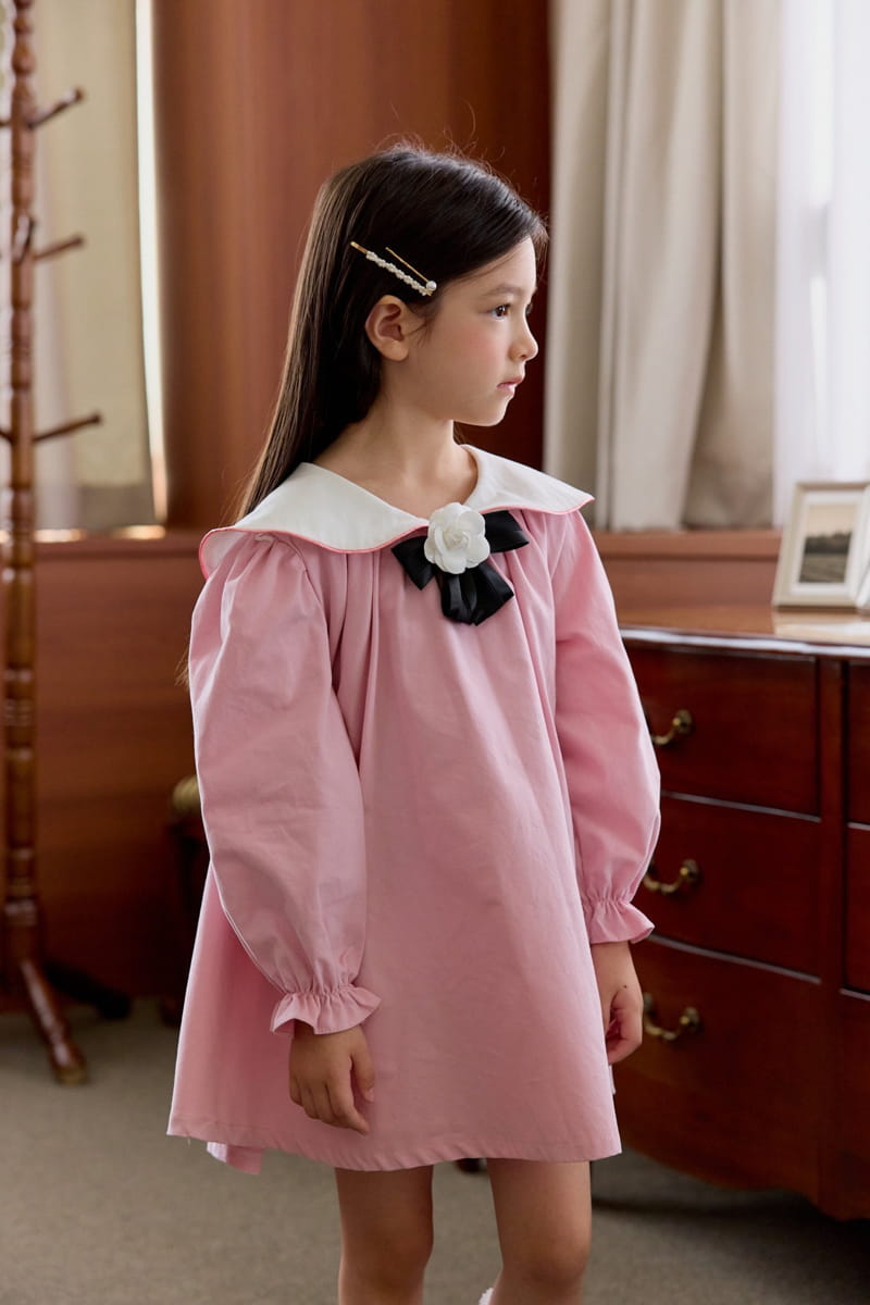 Berry Berry - Korean Children Fashion - #discoveringself - Hey Big Collar One-piece - 3