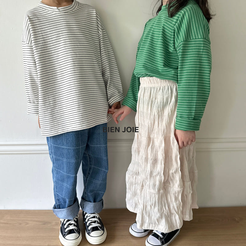 Bien Joie - Korean Children Fashion - #childofig - Cooming Stripes Tee - 12