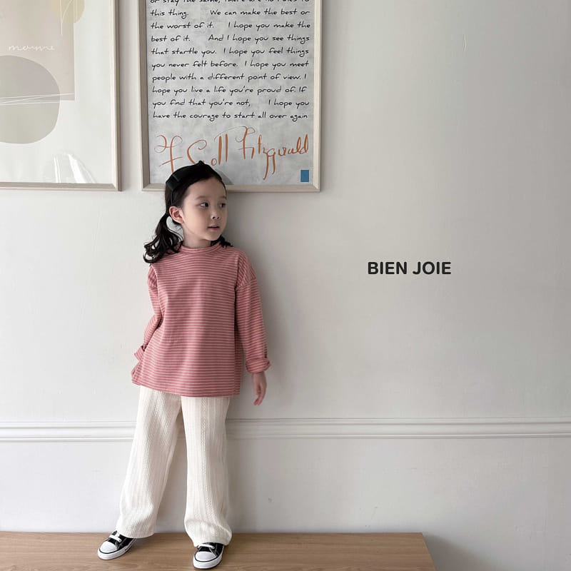 Bien Joie - Korean Children Fashion - #littlefashionista - Cooming Stripes Tee - 5