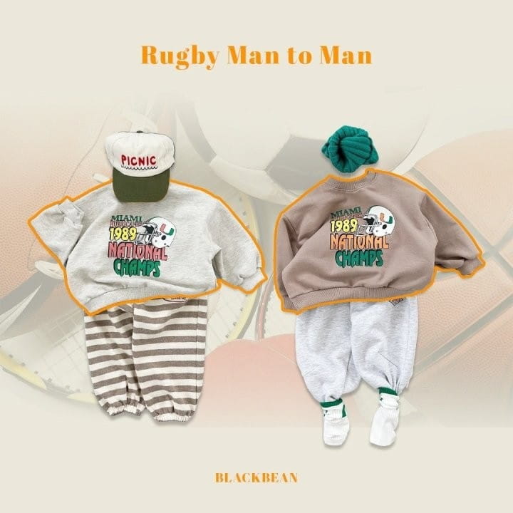 Black Bean - Korean Children Fashion - #Kfashion4kids - Rugby Sweatshirt