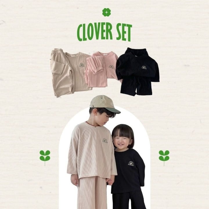 Black Bean - Korean Children Fashion - #discoveringself - Clover Set Mom - 2