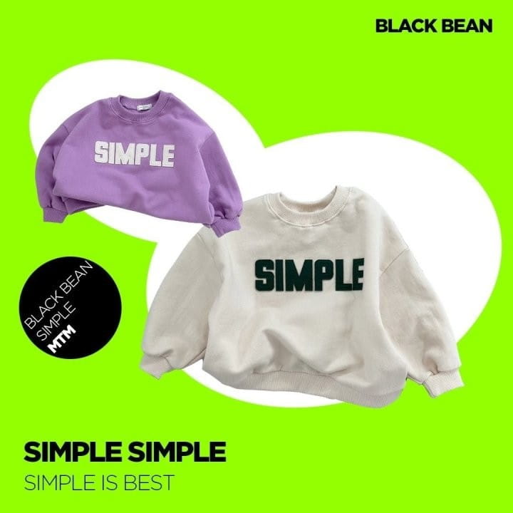 Black Bean - Korean Children Fashion - #fashionkids - Simple Sweatshirt