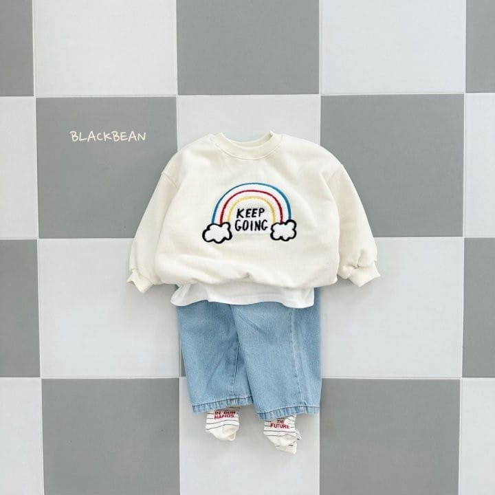 Black Bean - Korean Children Fashion - #kidsshorts - Sky Sweatshirt - 12