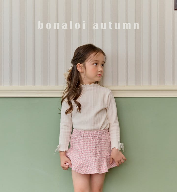 Bonaloi - Korean Children Fashion - #Kfashion4kids - Jaquard Tee - 2