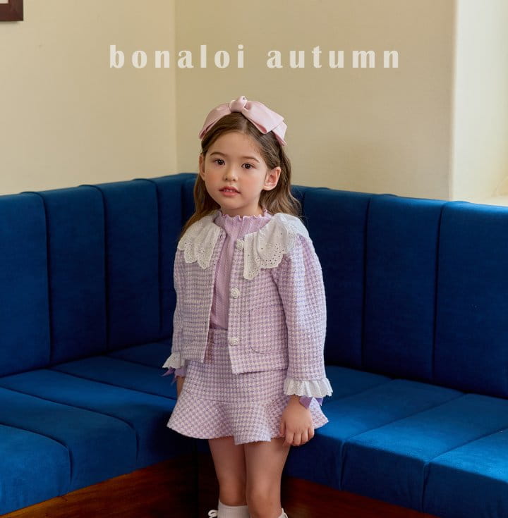 Bonaloi - Korean Children Fashion - #childofig - C Queen Lace Jacket - 2