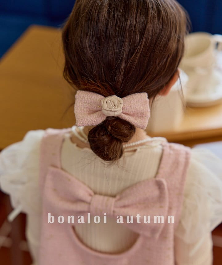 Bonaloi - Korean Children Fashion - #childrensboutique - Jacquard Rose Hairpin - 2