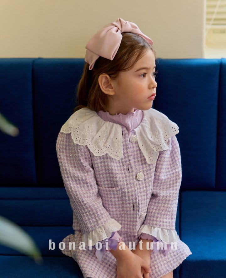 Bonaloi - Korean Children Fashion - #designkidswear - C Queen Lace Jacket - 5