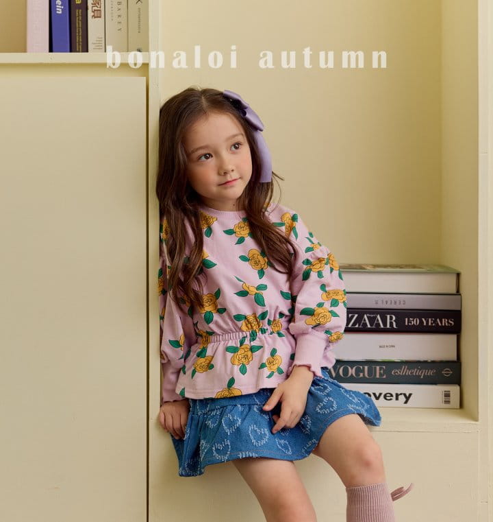 Bonaloi - Korean Children Fashion - #designkidswear - Mini Rose Tee - 2