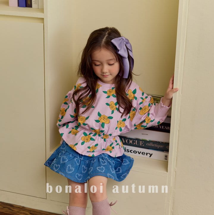 Bonaloi - Korean Children Fashion - #discoveringself - Mini Rose Tee - 3