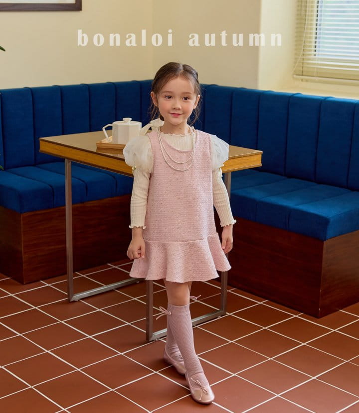 Bonaloi - Korean Children Fashion - #fashionkids - Mesh Rose Tee - 4