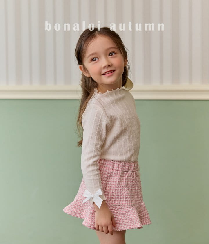 Bonaloi - Korean Children Fashion - #littlefashionista - Jaquard Tee - 3