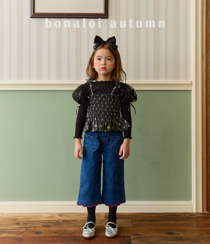 Bonaloi - Korean Children Fashion - #minifashionista - Mesh Rose Tee - 10