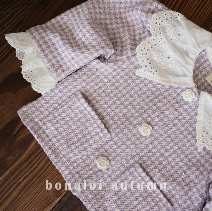 Bonaloi - Korean Children Fashion - #prettylittlegirls - C Queen Lace Jacket