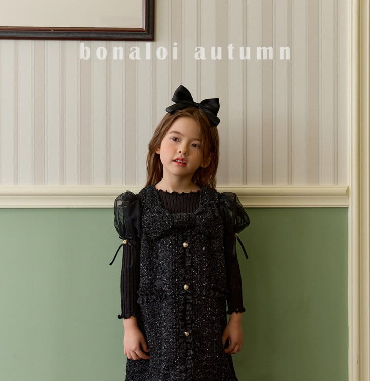 Bonaloi - Korean Children Fashion - #prettylittlegirls - Mesh Rose Tee - 11