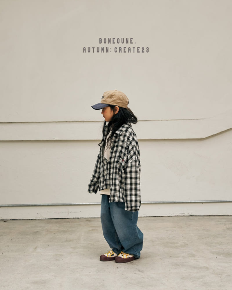 Boneoune - Korean Children Fashion - #discoveringself - Double Check Shirt - 8