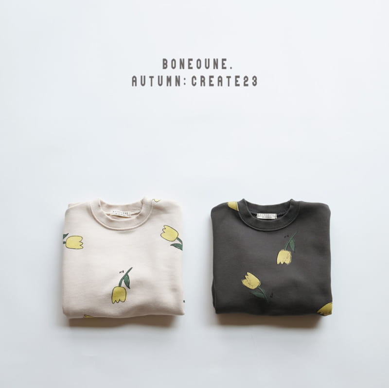 Boneoune - Korean Children Fashion - #fashionkids - Flower Sweatshirt