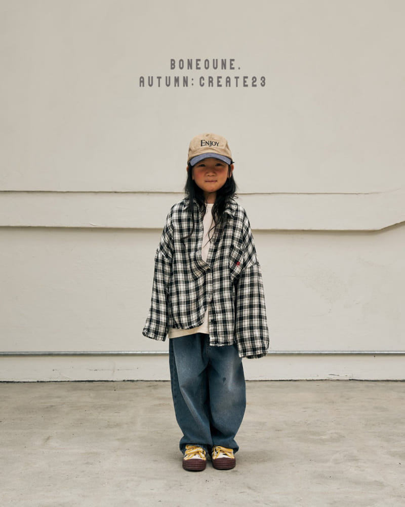 Boneoune - Korean Children Fashion - #kidzfashiontrend - Double Check Shirt - 12