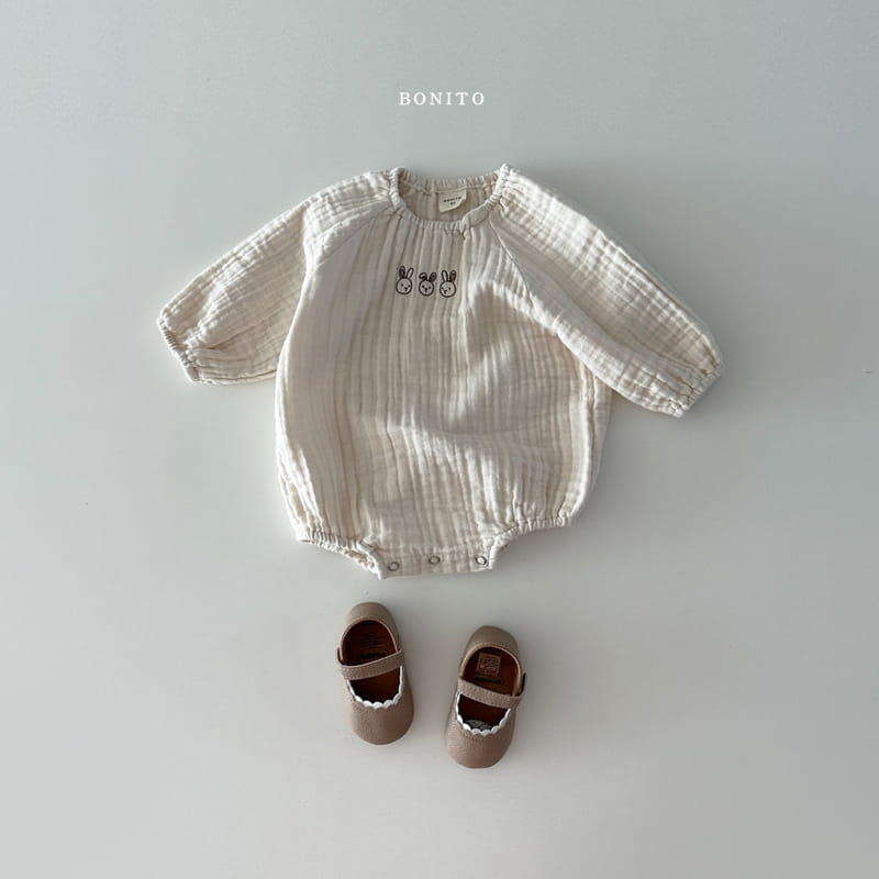 Bonito - Korean Baby Fashion - #onlinebabyshop - Rabbit Bodysuit - 4