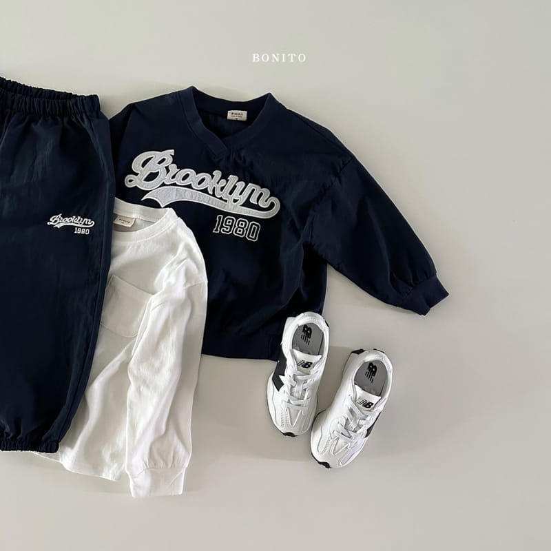 Bonito - Korean Baby Fashion - #babyboutique - Basrak Brooklyn V Sweatshirt - 6