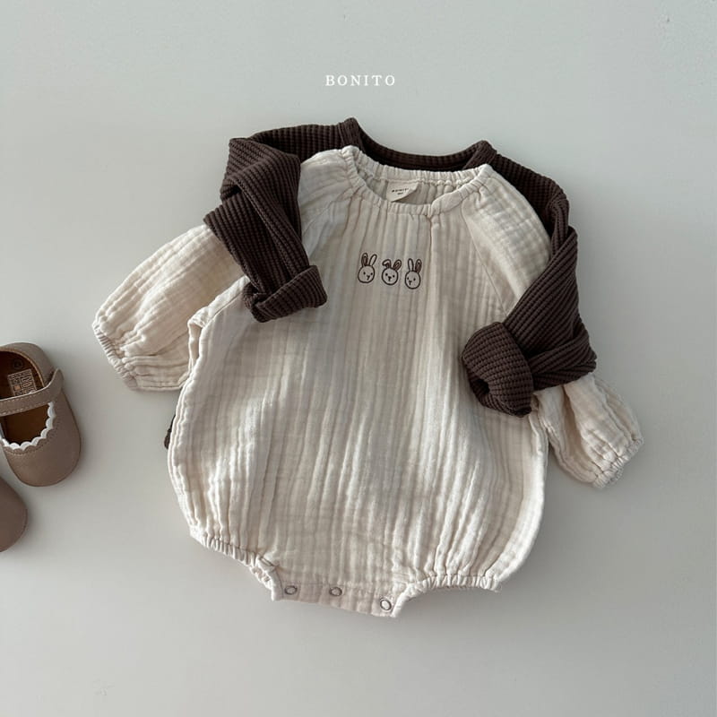 Bonito - Korean Baby Fashion - #babyboutiqueclothing - Rabbit Bodysuit - 6