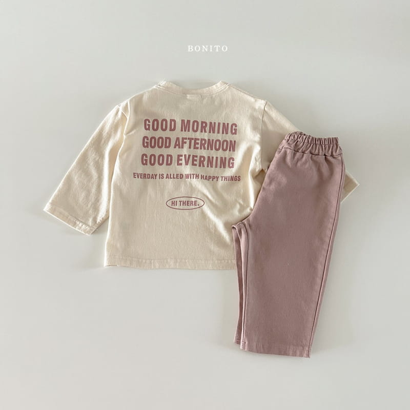 Bonito - Korean Baby Fashion - #babyclothing - Good Morning Tee - 12