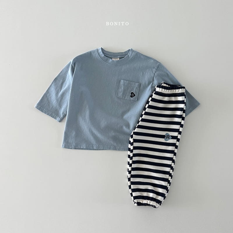 Bonito - Korean Baby Fashion - #babyclothing - Loose B Pocket Tee - 10