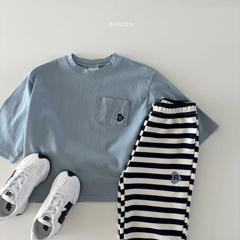 Bonito - Korean Baby Fashion - #babyfashion - Loose B Pocket Tee - 11