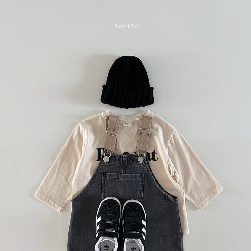 Bonito - Korean Baby Fashion - #babyfever - Tape Denim Dungarees - 9