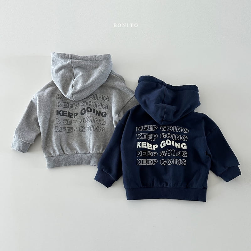 Bonito - Korean Baby Fashion - #babygirlfashion - Keep Going Hoody Zip-up - 2