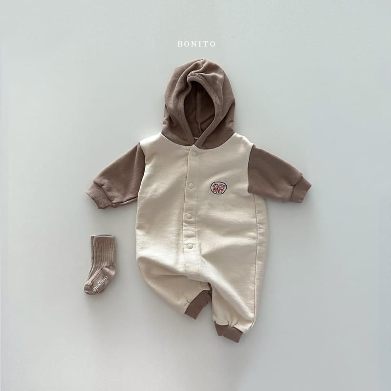 Bonito - Korean Baby Fashion - #babyoninstagram - Just Color Hoody Bodysuit - 9