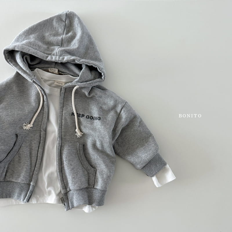 Bonito - Korean Baby Fashion - #babylifestyle - Keep Going Hoody Zip-up - 4