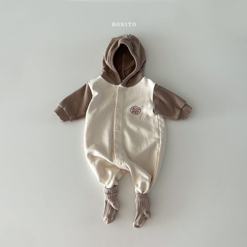 Bonito - Korean Baby Fashion - #babyootd - Just Color Hoody Bodysuit - 10