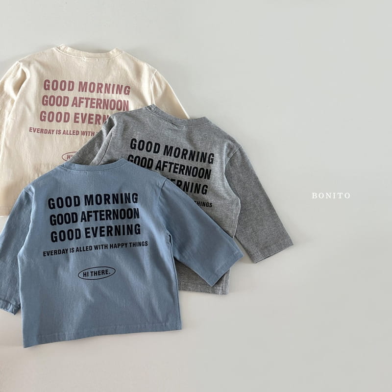 Bonito - Korean Baby Fashion - #babyootd - Good Morning Tee - 3