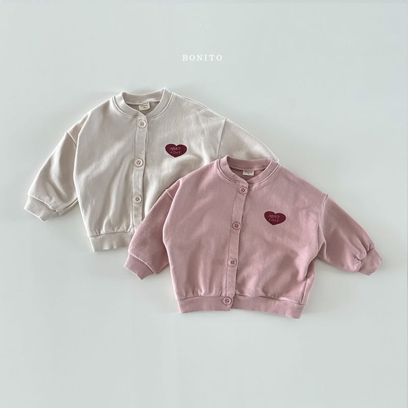 Bonito - Korean Baby Fashion - #babyootd - Love Cardigan - 2