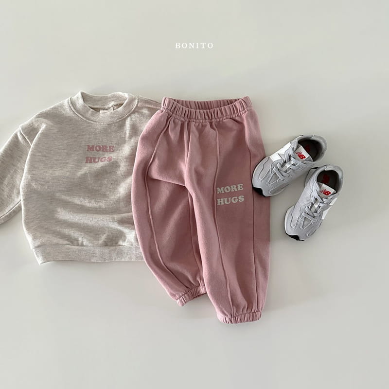 Bonito - Korean Baby Fashion - #babyoutfit - More Hug Top Bottom Set - 8