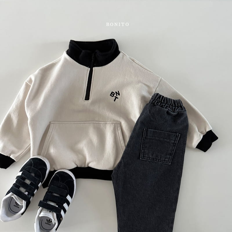 Bonito - Korean Baby Fashion - #babyoutfit - BNT Color Half Zip-up - 7