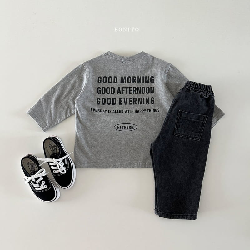 Bonito - Korean Baby Fashion - #babyoutfit - Good Morning Tee - 5