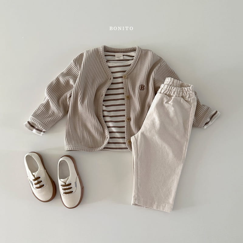 Bonito - Korean Baby Fashion - #babyoutfit - B Waffle Cardigan - 8