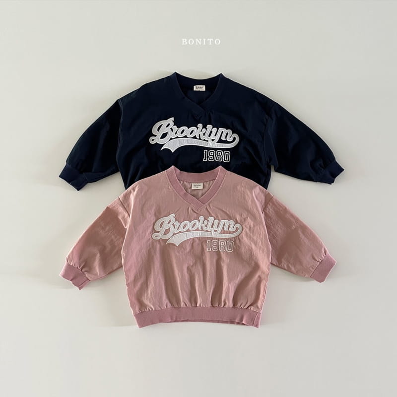 Bonito - Korean Baby Fashion - #babyoutfit - Basrak Brooklyn V Sweatshirt - 2