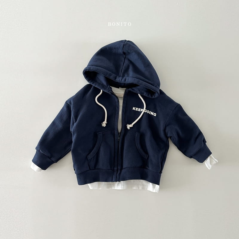 Bonito - Korean Baby Fashion - #babyoutfit - Keep Going Hoody Zip-up - 6