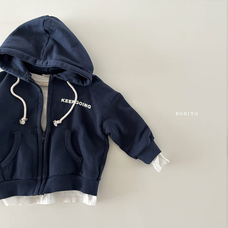 Bonito - Korean Baby Fashion - #babyoutfit - Keep Going Hoody Zip-up - 7