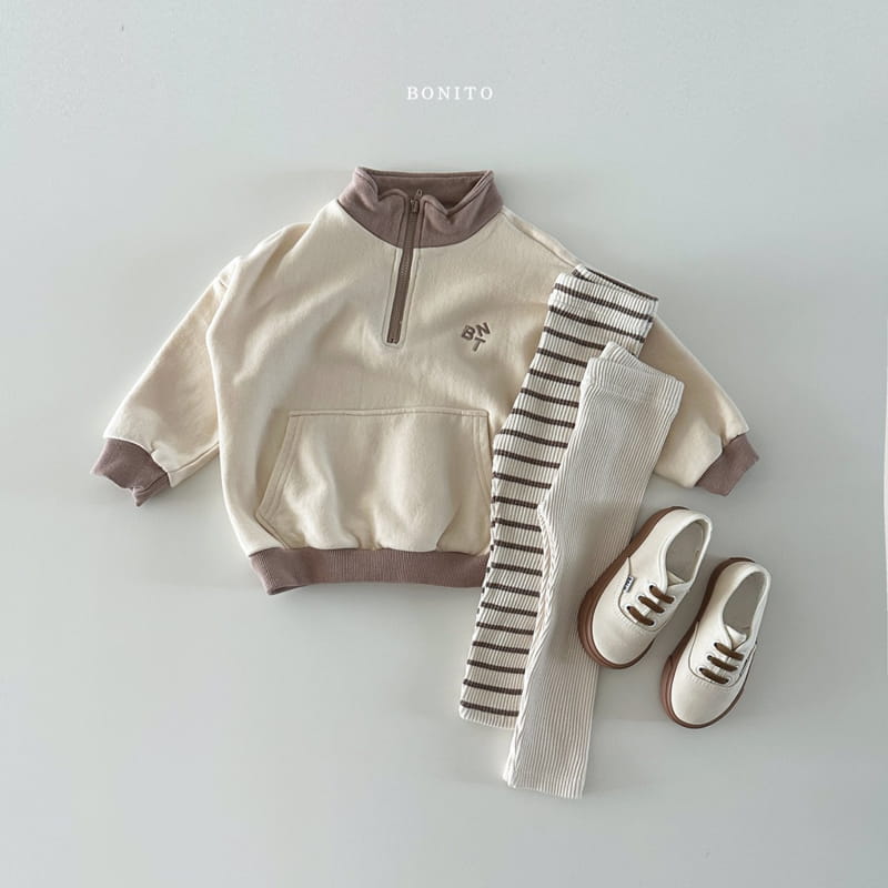 Bonito - Korean Baby Fashion - #onlinebabyboutique - BNT Color Half Zip-up - 9