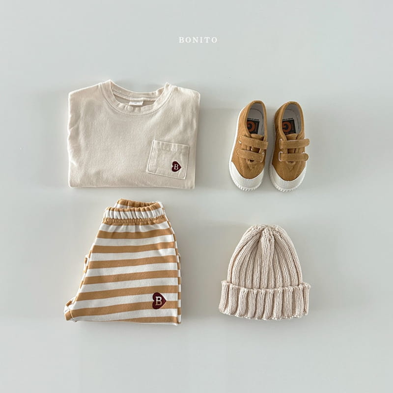 Bonito - Korean Baby Fashion - #onlinebabyboutique - Loose B Pocket Tee - 5