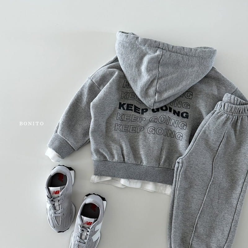 Bonito - Korean Baby Fashion - #onlinebabyboutique - Keep Going Hoody Zip-up - 9