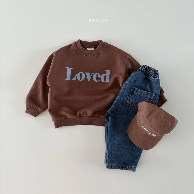 Bonito - Korean Baby Fashion - #onlinebabyboutique - Loved Sweatshirt - 3