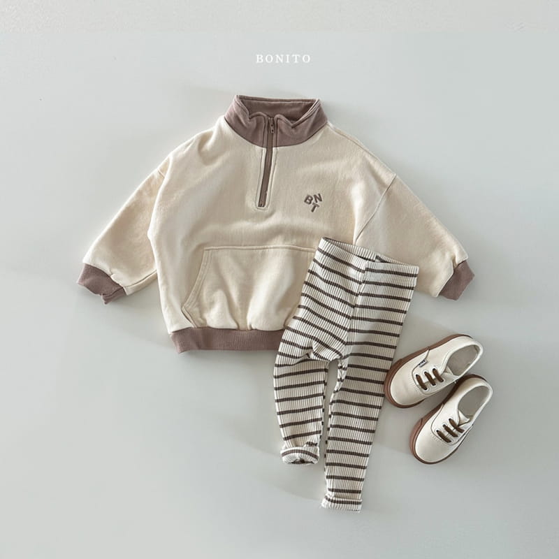 Bonito - Korean Baby Fashion - #onlinebabyshop - BNT Color Half Zip-up - 10